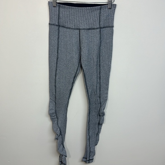 Lululemon Turn Around Tight‎ Heathered Herringbone Heathered Black White 4 - Picture 4 of 8